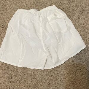 Vintage Nike White Athletic Shorts Lightweight and Breathable